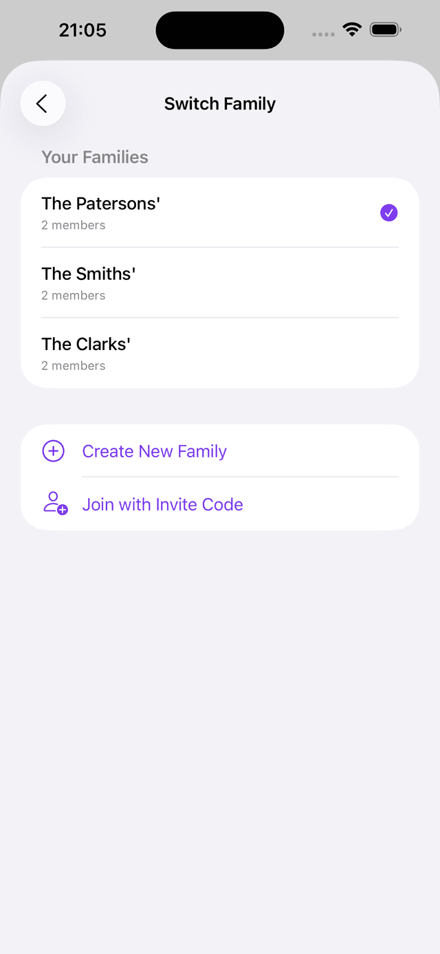 Multi-Family Support